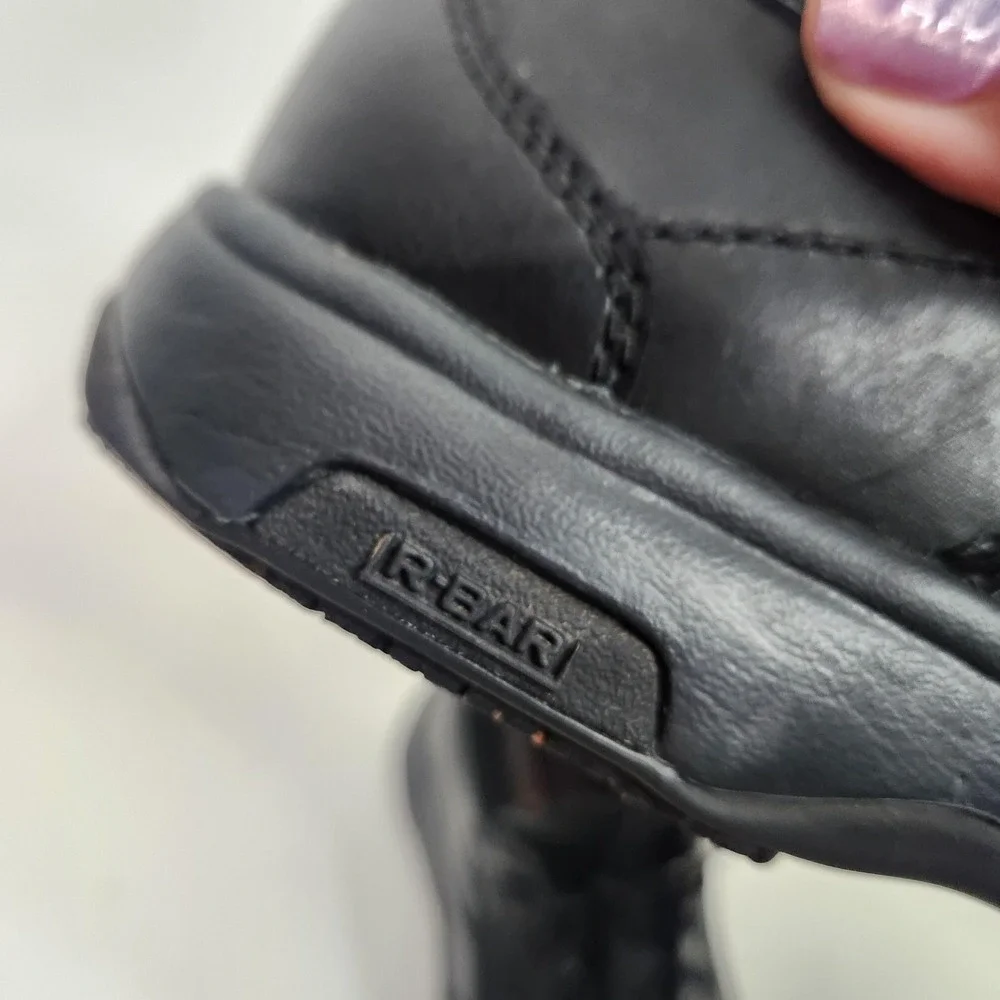 DUNHAM Midland Service Shoes Mens 9 6E Black Leather Slip Resistant Work Sneaker